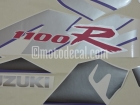SUZUKI GSX-R 1100 1992 BLACK SILVER DECAL KIT