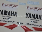 YAMAHA YZF-1000R THUNDERACE 1996-2001 RED WHITE DECAL KIT