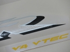 HONDA VFR 800 V-TEC 2002 RED DECAL KIT