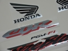 HONDA CBR 929RR 2001 SILVER DECAL KIT