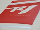 YAMAHA YZF-R1 2008 WHITE DECAL KIT