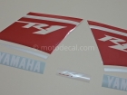 YAMAHA YZF-R1 2008 WHITE DECAL KIT