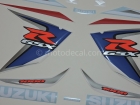 SUZUKI GSX-R 1000 2008 BLUE WHITE DECAL KIT