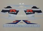 SUZUKI GSX-R 600 2004 BLUE WHITE DECAL KIT