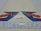 SUZUKI GSX-R 600 2004 BLUE WHITE DECAL KIT