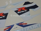 SUZUKI GSX-R 600 2004 BLUE WHITE DECAL KIT