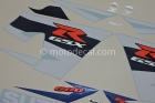 SUZUKI GSX-R 600 2004 BLUE WHITE DECAL KIT