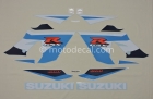 SUZUKI GSX-R 600 2005 BLUE WHITE DECAL KIT