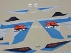 SUZUKI GSX-R 600 2005 BLUE WHITE DECAL KIT