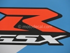 SUZUKI GSX-R 600 2005 BLUE WHITE DECAL KIT