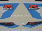SUZUKI GSX-R 600 2005 BLUE WHITE DECAL KIT